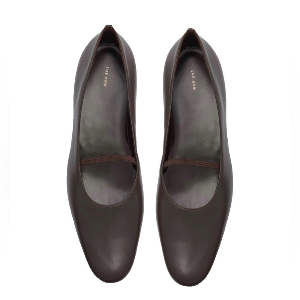 The Row Marion Loafers, 39.5, Dark Brown